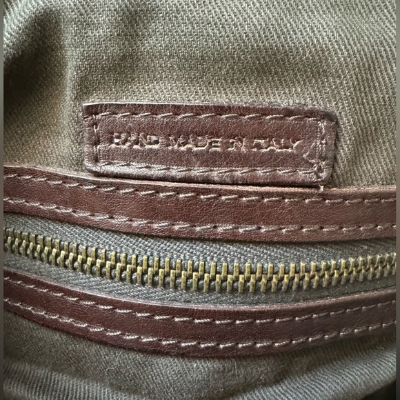 JOHN VARAVATOS Italian Leather Messenger Bag - Picture 7 of 16